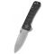 QSP KNIFE Hawk Damascus Carbon Fiber zsebkés - QS131-A