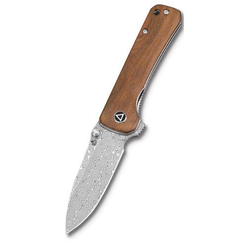 QSP KNIFE Hawk Damascus Wood zsebkés - QS131-B