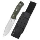 QSP KNIFE Bison Green Micarta túlélőkés