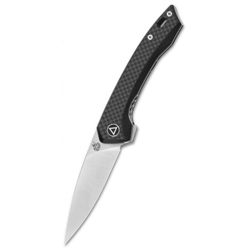 QSP KNIFE Leopard Black Carbon Fiber zsebkés