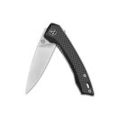 QSP KNIFE Leopard Black Carbon Fiber zsebkés
