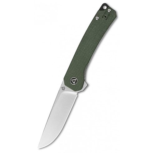 QSP KNIFE Osprey Green Micarta zsebkés