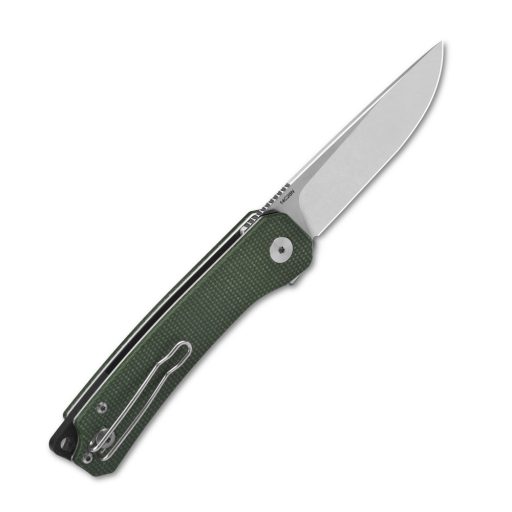 QSP KNIFE Osprey Green Micarta zsebkés