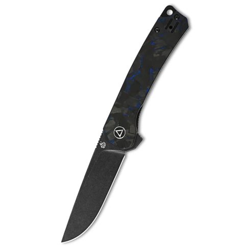QSP KNIFE Osprey Black Shredded Carbon Fiber zsebkés