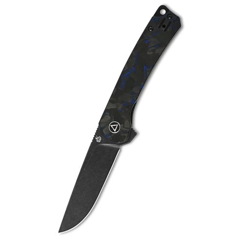 QSP KNIFE Osprey Black Shredded Carbon Fiber zsebkés