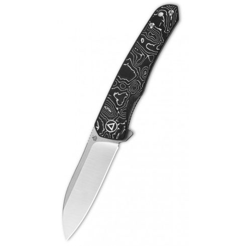 QSP KNIFE Otter Aluminium Foil Carbon Fiber zsebkés