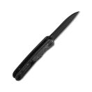 QSP KNIFE Otter Aluminium Foil Carbon Fiber Black Stonewash zsebkés - QS140-A2