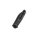 QSP KNIFE Otter Aluminium Foil Carbon Fiber Black Stonewash zsebkés - QS140-A2