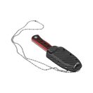 QSP KNIFE Canary Stonewashed G-10 Black and Red nyakkés