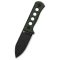 QSP KNIFE Canary Black Stonewashed Micarta Green nyakkés