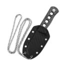QSP KNIFE Canary Damascus Aluminium Foil Carbon Fiber nyakkés - QS141-E