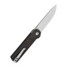 QSP KNIFE Lark Red Shredded Carbon Fiber zsebkés - QS144-D