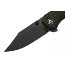 QSP KNIFE Kestrel Micarta Black Stonewash zsebkés - QS145-A2