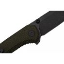 QSP KNIFE Kestrel Micarta Black Stonewash zsebkés - QS145-A2