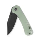 QSP KNIFE Kestrel Jade G-10 Black Stonewash zsebkés - QS145-B2