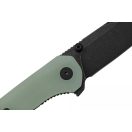 QSP KNIFE Kestrel Jade G-10 Black Stonewash zsebkés - QS145-B2