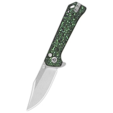 QSP KNIFE Grebe Green FatCarbon zsebkés