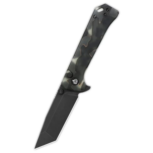 QSP KNIFE Grebe Tanto Raffir Resin Black Blade zsebkés - QS148-E2