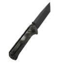 QSP KNIFE Grebe Tanto Raffir Resin Black Blade zsebkés