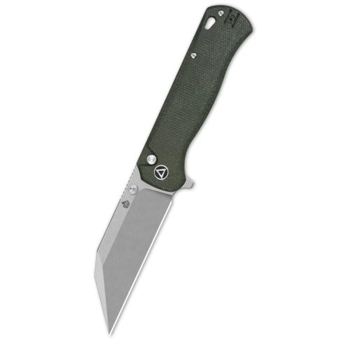 QSP KNIFE Swordfish Green Micarta zsebkés