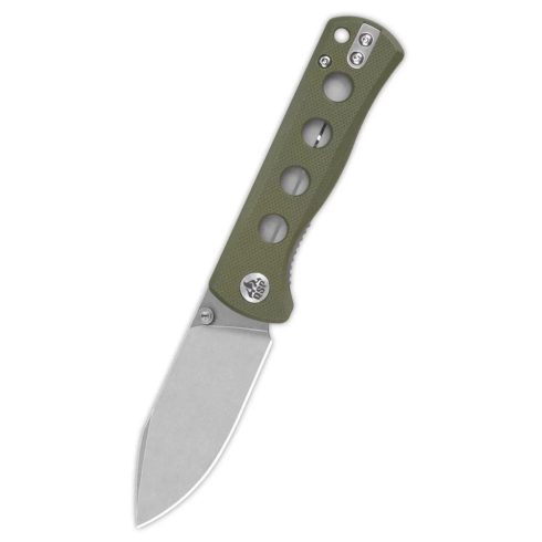 QSP KNIFE Canary Green G-10 folder zsebkés - QS150-F1