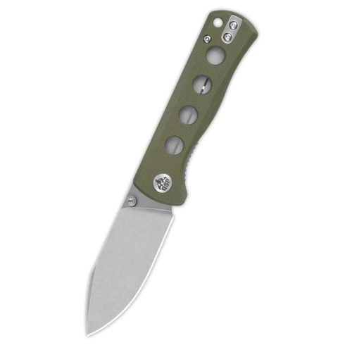 QSP KNIFE Canary Green G-10 folder zsebkés - QS150-F1