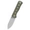 QSP KNIFE Canary Green G-10 folder zsebkés - QS150-F1