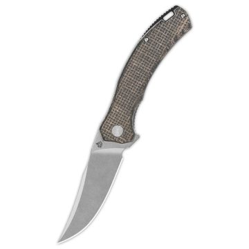 QSP KNIFE Walrus Brown Micarta zsebkés - QS151-B1