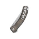 QSP KNIFE Walrus Brown Micarta zsebkés - QS151-B1