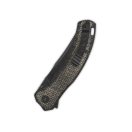 QSP KNIFE Walrus Brown Micarta Black Stonewash zsebkés - QS151-B2