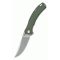 QSP KNIFE Walrus Blade Green Micarta zsebkés - QS151-C1