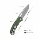 QSP KNIFE Gorilla Green Micarta zsebkés - QS153-C1