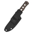QSP KNIFE Canary Fixed Blade Dark Brown Micarta fixpengés - QS155-A2