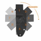 QSP KNIFE Canary Fixed Blade Dark Brown Micarta fixpengés - QS155-A2
