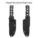 QSP KNIFE Canary Fixed Blade Black Micarta fixpengés  