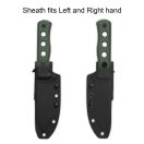 QSP KNIFE Canary Fixed Blade Olive G-10 Black Stonewashed fixpengés -  QS155-C2