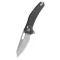 QSP KNIFE Emu Micarta STW Black zsebkés - QS164-A1