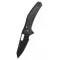 QSP KNIFE Emu Micarta Allblack zsebkés - QS164-A2