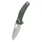 QSP KNIFE Emu Micarta STW Green zsebkés - QS164-B1