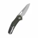 QSP KNIFE Emu Micarta STW Green zsebkés - QS164-B1