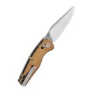 QSP KNIFE Reptile Aluminium Satin Champagne zsebkés - QS165-A1