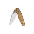 QSP KNIFE Reptile Aluminium Satin Champagne zsebkés - QS165-A1