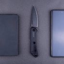 REAL STEEL Valore Flipper Blackwashed zsebkés