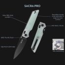 REAL STEEL Sacra Pro Black PVD zsebkés