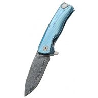 LIONSTEEL Rok Damascus Blue zsebkés