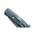 LIONSTEEL Rok Damascus Blue zsebkés - ROK_DD_BL