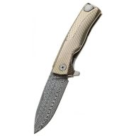 LIONSTEEL Rok Damascus Gold zsebkés