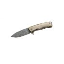 LIONSTEEL Rok Damascus Gold zsebkés - ROK_DD_GL