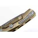 LIONSTEEL Rok Damascus Gold zsebkés - ROK_DD_GL