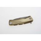 LIONSTEEL Rok Damascus Gold zsebkés